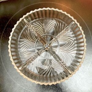 Elegant Clear Glass Candy Dish